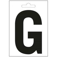 Nautic letter G zwart 100 mm. - thumbnail