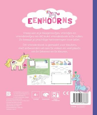 Ballon Mijn eerste vriendenboek: eenhoorns