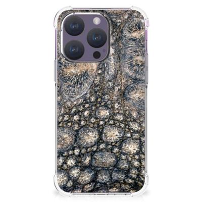 iPhone 15 Pro Case Anti-shock Krokodillenprint iPhone 15 Pro Case Anti-shock Krokodillenprint