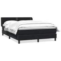 Boxspring met matras fluweel zwart 140x210 cm - thumbnail