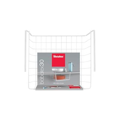 Metaltex Hangmand 30x26x14 cm Wit/Metaal