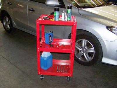 Berger & Schröter 60464 Werkplaatswagen Kleur (specifiek): Rood