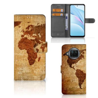 Xiaomi Mi 10T Lite | Flip Cover | Wereldkaart Xiaomi Mi 10T Lite | Flip Cover | Wereldkaart