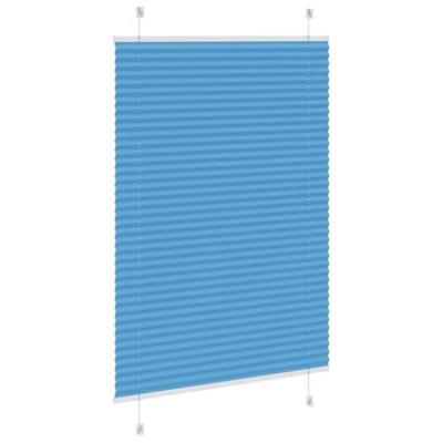 Pliss rolgordijn 90x150 cm stofbreedte 89,4 cm polyester blauw - thumbnail