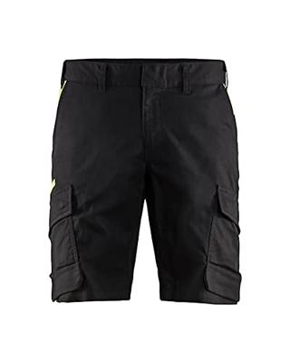 Blåkläder Industrie short met stretch 14461832 | Zwart/High Vis Geel | Maat 64 - 7330509758519