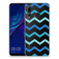 Huawei P Smart Plus (2019) TPU bumper Zigzag Blauw - thumbnail