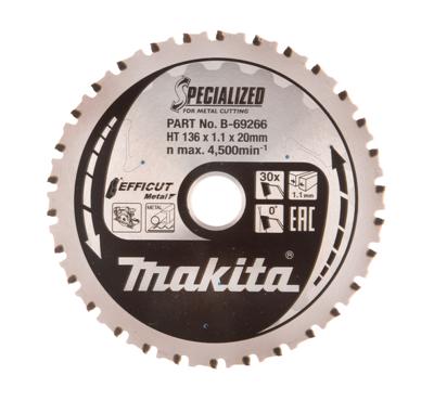 Makita Zaagblad ffcut 136x20x1,1 30T 0g - B-69303