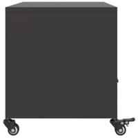 Tv-meubel 68x39x43,5 cm staal zwart - thumbnail