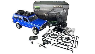 Amewi JC-X12 Scale Blauw Brushed 1:12 RC auto Elektro Terreinwagen 4WD RTR 2,4 GHz Incl. accu en lader