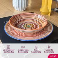 Cookinglife Serviesset Rhythm & Lines 18-delig / 6 personen - 6 dinerborden, 6 ontbijtborden en 6 diepe borden - thumbnail