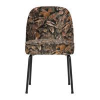 WOOOD Eetkamerstoel 'Vogue' Velvet, kleur Bouquet Zwart - thumbnail