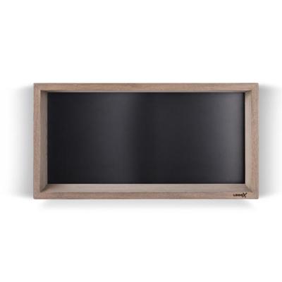 Looox Wood collection wand BoX 60x30cm met achterplaat zwart mat eiken zwart mat wbox60mz