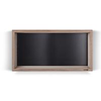 Looox Wood collection wand BoX 60x30cm met achterplaat zwart mat eiken zwart mat wbox60mz - thumbnail