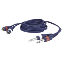 DAP FL23 - 2 RCA Male > 2 mono Jack 1,5 meter - thumbnail