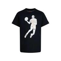 T-Shirt met Korte Mouwen voor kinderen Jordan Air Zwart - Maat: 6-7 jaar - thumbnail