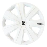 4-Delige Sparco Wieldoppenset Palermo 15-inch wit SP1581WH - thumbnail