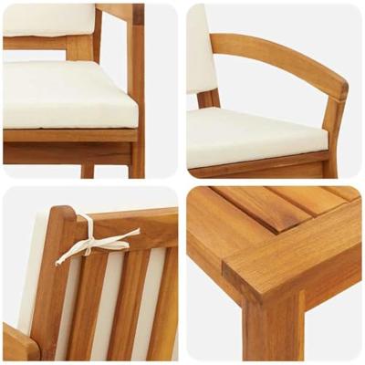 Bistroset 3 pcs Bruin 114.5 x 70.5 x 72.5 cm Polyester