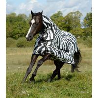 Bucas Sweet-itch Zebra deken zwart/wit maat:155 / 6'7 - thumbnail