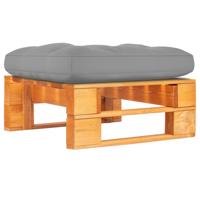 Tuinhocker pallet honingbruin geïmpregneerd grenenhout - thumbnail