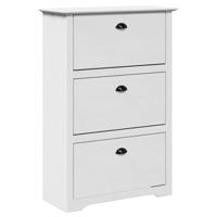 Schoenenrek BODO 80x35x118 cm wit - thumbnail