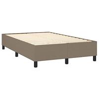 Boxspring met matras stof taupe 120x200 cm - thumbnail