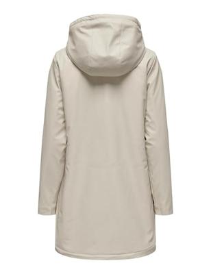 Only Onlsally Raincoat Otw Noos Winterjassen Oatmeal White Teddy