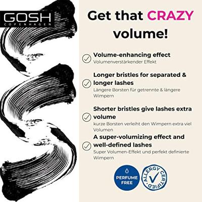 Gosh Boombastic Crazy Volume Mascara 13ml 001 Extreme Black - thumbnail
