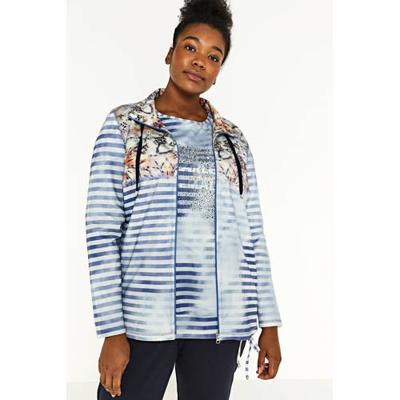 No Secret gestreept vest blauw/wit/zwart No Secret gestreept vest blauw/wit/zwart