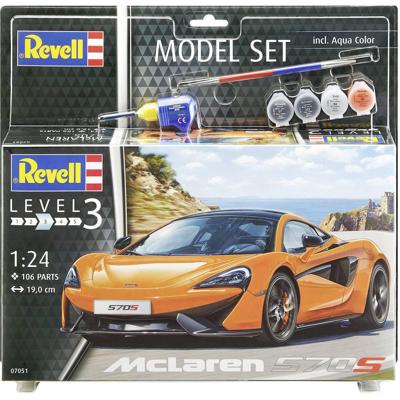 Revell model set - mclaren 570s 106dlg. - incl. basiskleuren verf