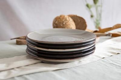 Cookinglife Dinerborden Delice Grijs ø 26,5 cm - 6 stuks