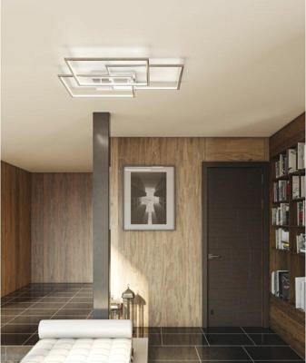 Frame LED Plafonniere 48 cm voor woonkamer - Warm wit licht - 3 lichtpunten - Vierkant