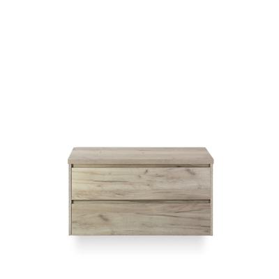 Dante Badmeubelset 100 cm - Craft Oak - Wastafel Bovenblad