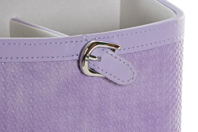 Houder voor afstandsbedieningen DKD Home Decor Draaiend 19 x 16 x 14 cm Lila Polyurethaan