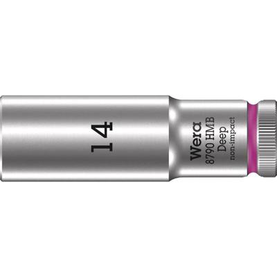 Wera 8790 HMB Deep Hand- en Machinedop met 3/8"-aandrijving, 14 x 64 mm - 05004536001 Wera 8790 HMB Deep Hand- en Machinedop met 3/8"-aandrijving, 14 x 64 mm - 05004536001