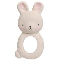 A Little Lovely Company bijtring Konijn junior 10 cm rubber beige - thumbnail