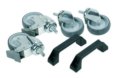 Raaco Set van 4 zwenkwielen + handgreep H&C-BRAK - 112369 112369