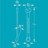 HAZET ring-steeksleutel ring spanner 11mm 600-11 - thumbnail