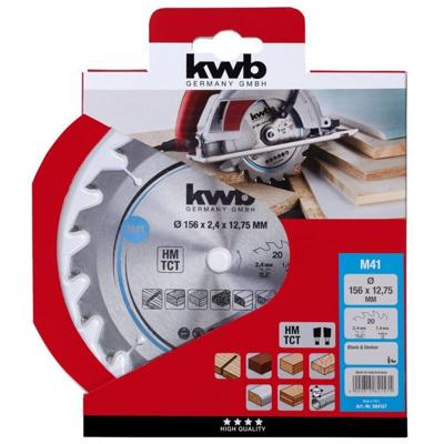 Cirkelzaagblad hm 156x12,75 41m KWB - Kwb