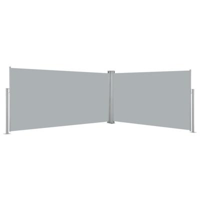 Windscherm uittrekbaar 160x600 cm grijs Windscherm uittrekbaar 160x600 cm grijs