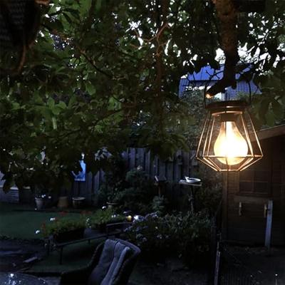 Solar led lamp vogue zwarte buitenlamp op zonne energie