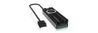 ICY BOX M2HSF-703 hardwarekoeling SSD (solid-state drive) Koelplaat 2 cm 1 stuk(s) Zwart, Grijs - thumbnail