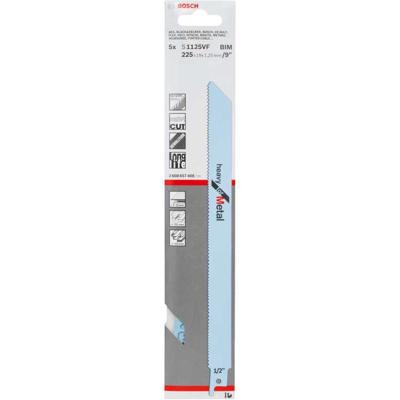 Bosch Accessoires Reciprozaagblad S 1125 VF Heavy for Metal 5st - 2608657408