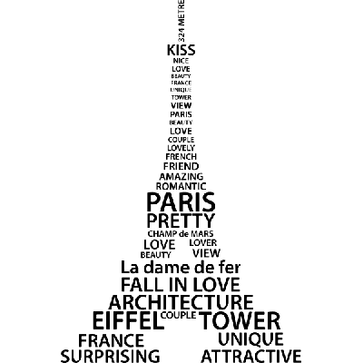 Eiffeltoren - Muursticker