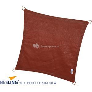Nesling Coolfit schaduwdoek vierkant terracotta 5 x 5 x 5 meter