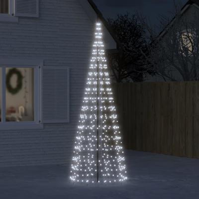 VidaXL Led-kerstboom aan vlaggenmast 550 leds koud wit 300 cm VidaXL Led-kerstboom aan vlaggenmast 550 leds koud wit 300 cm