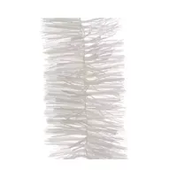 Kaemingk Guirlande lametta Glans Wit 7x270cm - thumbnail