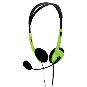BasicXL BXL-HEADSET1 Stereo Headset Groen/Zwart