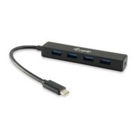 Equip USB-Hub USB-C (USB 3.2 Gen 2) multiport hub 4 poorten Zwart - thumbnail