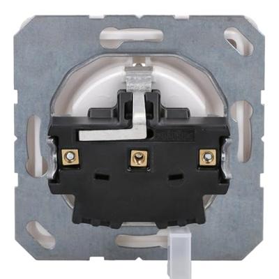 Jung CD1520WW Wandcontactdoos met randaarde Inzetstuk 1-voudig Alpine-wit 1 stuk(s)