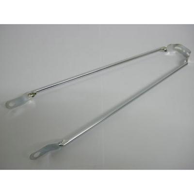 spatbordstang 28 inch staal zilver per stuk